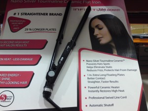 Conair Infiniti Pro 1-Inch Nano Silver Tourmaline Ceramic Flat Iron in Black Conair Infiniti Pro 1-Inch Nano Silver Tourmaline Ceramic Flat Iron in Black