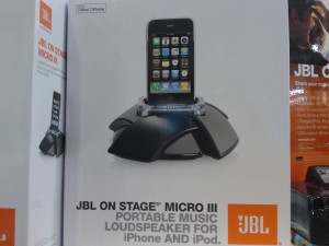 JBL On Stage Micro III Portable Music Loudspeaker for iPhone and iPod Picture of JBL On Stage Micro III Portable Music Loudspeaker for iPhone and iPod