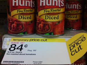 Target Price Cut Hunts Tomatoes Target Price Cut Hunts Tomatoes $0.84 for a limited time