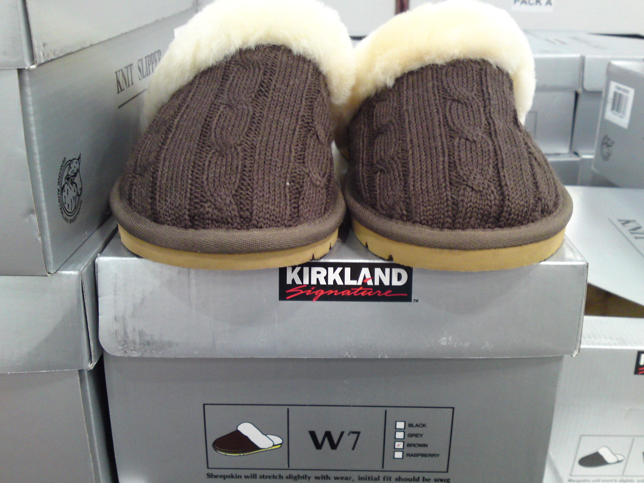 Costco Clearance Kirkland Signature Shearling Knit Slipper 9.97