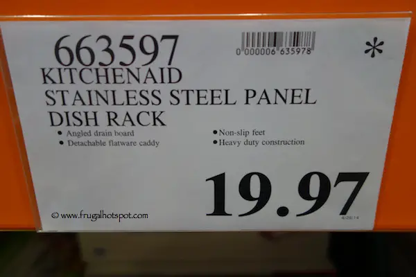 KitchenAid Stainless Steel Panel Dish Rack Costco Price