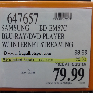 blu ray player sale
 on This just a posting of the deal at Costco and not an endorsement or ...