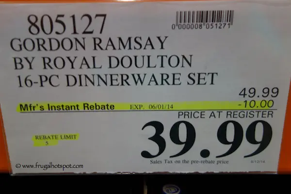 Costco Deal: Gordon Ramsay Maze by Royal Doulton 16-Piece Dinnerware ... Costco Deal: Gordon Ramsay Maze by Royal Doulton 16-Piece Dinnerware ...