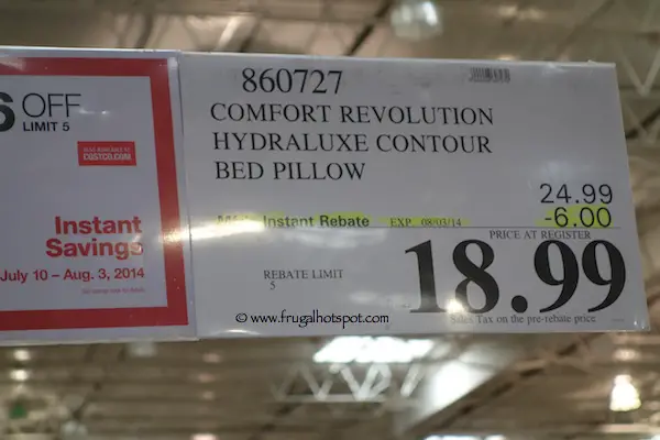 Costco Sale Comfort Revolution Memory Foam Hydraluxe Cooling