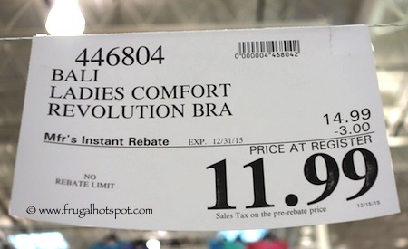 Bali Comfort Revolution Wirefree Bra Costco Price