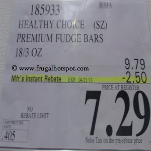 Healthy Choice Fudge Bars Costco Price
