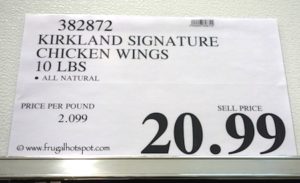 Kirkland Signature Chicken Wings 10 pounds Costco Price Kirkland Signature Chicken Wings 10 pounds Costco Price