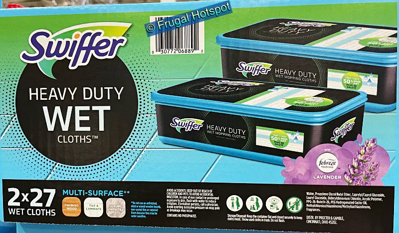 Swiffer Sweeper Heavy Duty Wet Cloths with Febreze Freshness Lavender Scent | Costco