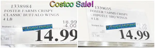 Foster Farms Crispy Chicken Wings | Costco Sale Price