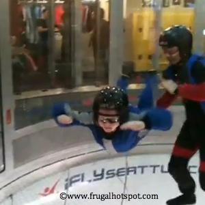 Noah SkyDiving at iFly ©www.frugalhotspot.com