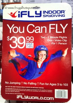  iFly Indoor Skydiving Package Costco | Frugal Hotspot