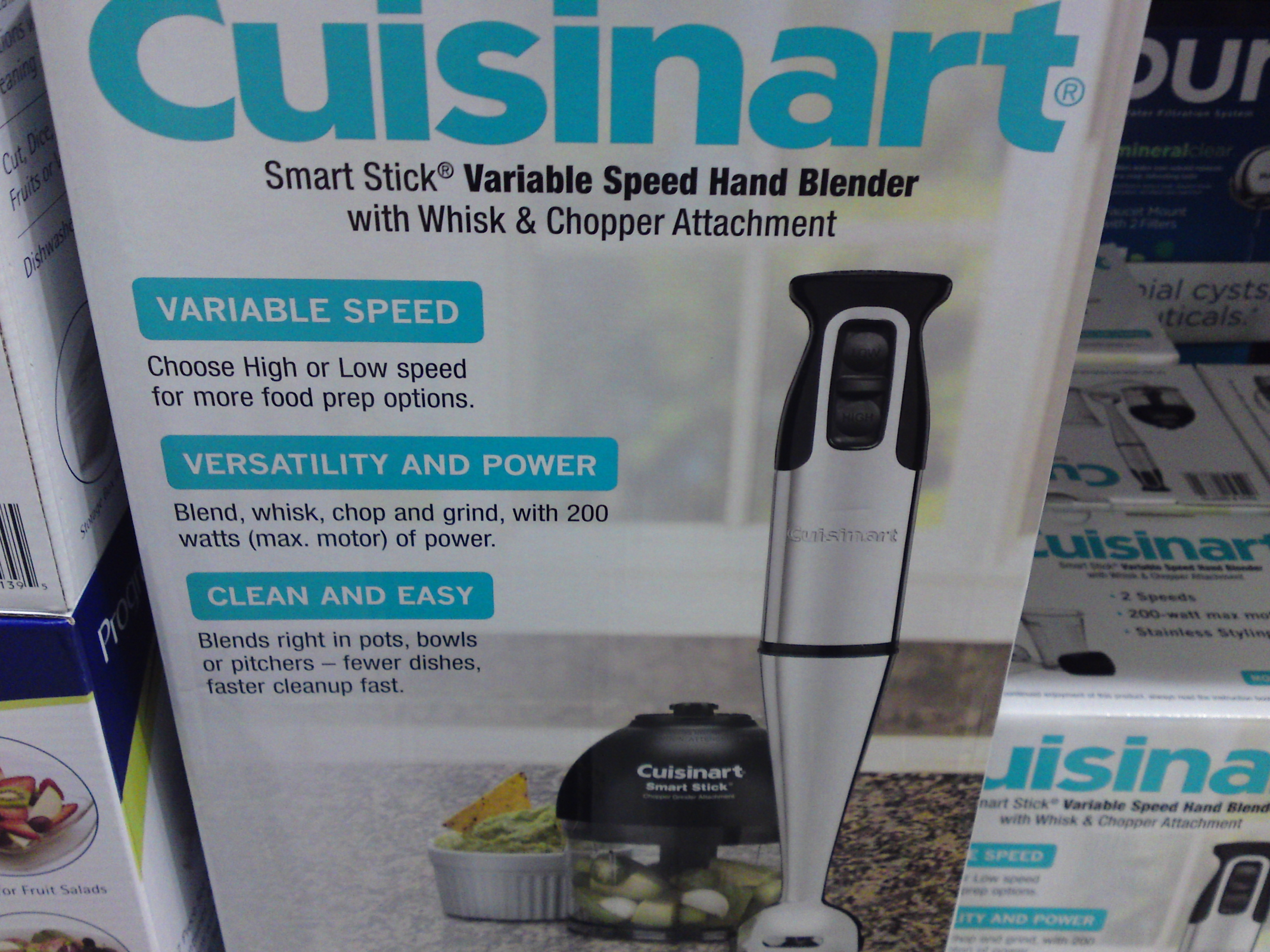 Cuisinart Smart Stick Hand Blender With Whisk & Chopper Attachments