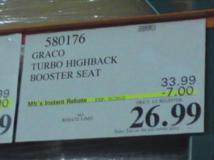 Graco Booster Seat Price at Costco | Frugal Hotspot