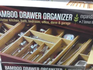 Seville Classics Bamboo Drawer Expandable Organizer Plus 2 Bonus Trays at Costco | Frugal Hotspot