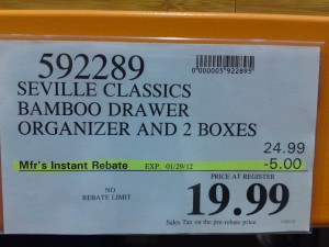 Seville Classic Bamboo Drawer Organizer Price at Costco | Frugal Hotspot Seville Classic Bamboo Drawer Organizer Price at Costco | Frugal Hotspot