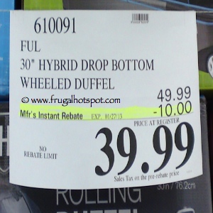 ful dybrid drop bottom wheeled duffel | Costco Sale Price