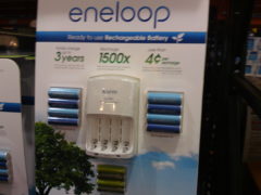 Sanyo Eneloop Ni-MH Charger and 8 Rechargeable AA & 4 Rechargeable AAA Batteries at Costco | Frugal Hotspot