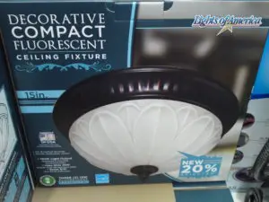 Decorative Compact Fluorescent Ceiling Light Fixture by Lights of America at Costco