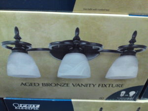 Feit Electric 3 Light Vanity Light Aged Bronze Finish at Costco