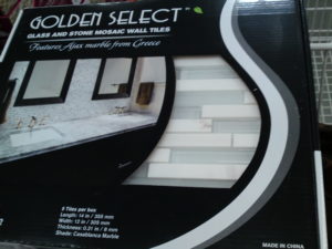 Golden Select Casablanca Marble, Glass and Stone Mosaic Wall Tile 5 Piece at Costco