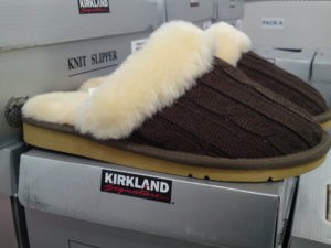 Kirkland Signature Shearling Knit Slipper at Costco