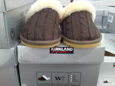 Kirkland Signature Knit Slipper Front View at Costco