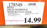 Mesa Fruit Hammock with Banana Hook Costco Price