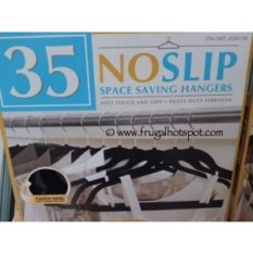 Duo Flocked No Slip Space Saving Hangers 35 Count at Costco
