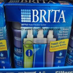 Brita 3-Pack Water Filtration Bottles With 6 Filters Costco