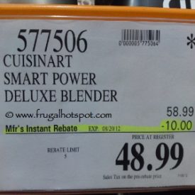 Cuisinart SmartPower Deluxe 600-Watt Blender Costco PRice