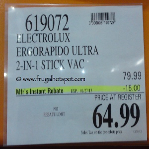 Electrolux Ergorapido Ultra 2-in-1 Stick Vac | Costco Sale Price