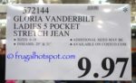 Gloria Vanderbilt Ladies Amanda Jeans Costco Price