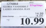 Gloria Vanderbilt Ladies Amanda Jeans Costco Sale Price