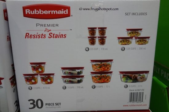 Rubbermaid 30 Piece Premier Food Storage Costco