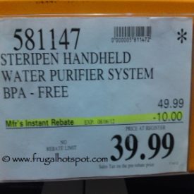 SteriPEN Handheld Water Purifier Costco PRice