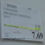 Carnation Instant Breakfast Essentials Milk Chocolate 30 Ct Costco Price