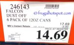 Falcon Dust-Off Professional Compressed Gas 12-ounce (6-Pack) Costco Price Falcon Dust-Off Professional Compressed Gas 12-ounce (6-Pack) Costco Price