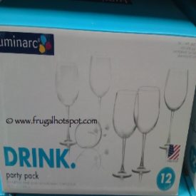 Luminarc 12 Piece All Purpose Wine Stems 18.8 Fl Oz Costco