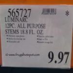Luminarc 12 Piece All Purpose Wine Stems 18.8 Fl Oz Costco Price