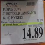 Purple Cows 9" Hot Cold Laminator Costco Price