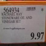 Rachael Ray Stoneware 2-Piece EVOO & Vinegar Set Costco Price