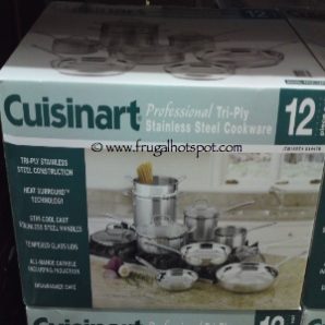 Cuisinart Professional Tri-Ply Stainless Steel 12 Piece Cookware Set Costco 