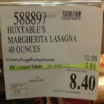 Huxtable's Margherita Lasagna 40 Ounces Costco Price