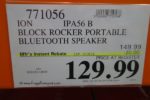 Ion Block Rocker Portable Speaker & iPod Dock Costco Price