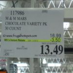 30 Count Chocolate Bars: Snickers, 3 Musketeers, Twix, Milky Way, Snickers with Almonds Costco Price 30 Count Chocolate Bars: Snickers, 3 Musketeers, Twix, Milky Way, Snickers with Almonds Costco Price
