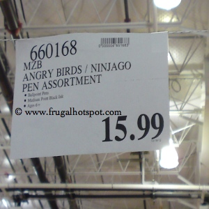 MZB Angry Birds / Ninjago Pen Assortment Costco Price