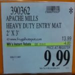 Apache Mills Heavy Duty Entry Mat 2' x 3' Costco Price Apache Mills Heavy Duty Entry Mat 2' x 3' Costco Price
