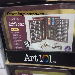 Art 101 Artist's Set With Wood Case 156 Pieces Costco