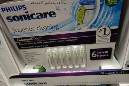 Philips Sonicare Replacement Brush Heads 6-Pack DiamondClean Costco