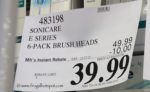 Costco Sale Price: Philips Sonicare Replacement Brush Heads 6-Pack E-Series Costco Sale Price: Philips Sonicare Replacement Brush Heads 6-Pack E-Series